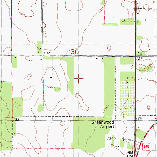 Topographic Map of Chipola Airpark, FL