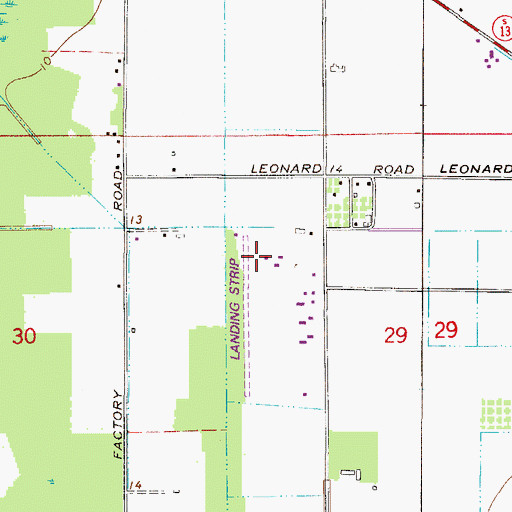Topographic Map of Earle Airpark, FL