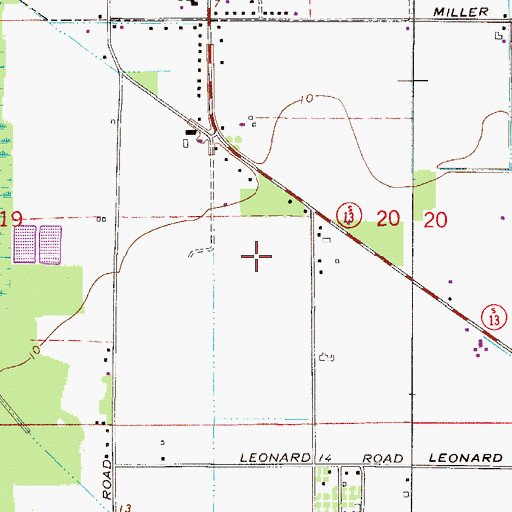 Topographic Map of Potato Blossom Airport (historical), FL