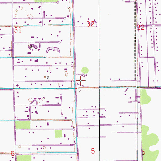 Topographic Map of Mac-Ivor & Friends Airstrip, FL