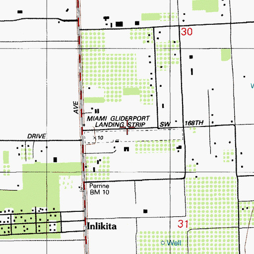 Topographic Map of Miami Gliderport, FL