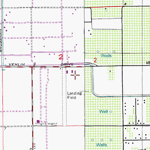 Topographic Map of B & L Farms Airport, FL