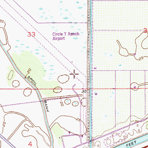 Topographic Map of Indiantown Airport, FL