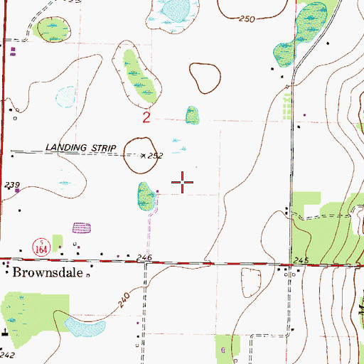 Topographic Map of Douglas Odoms Flying Service Airport (historical), FL