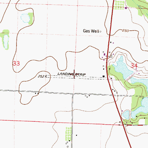 Topographic Map of R V Jordan Airport (historical), FL