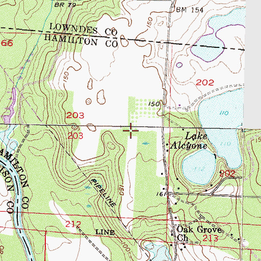 Topographic Map of Bird Field, FL