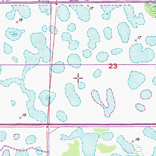 Topographic Map of Tailwinds Airport, FL