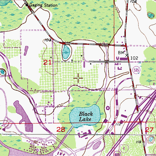 Topographic Map of Grand Cypress Resort Heliport, FL