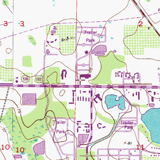 Topographic Map of Falcon Number Four Heliport, FL