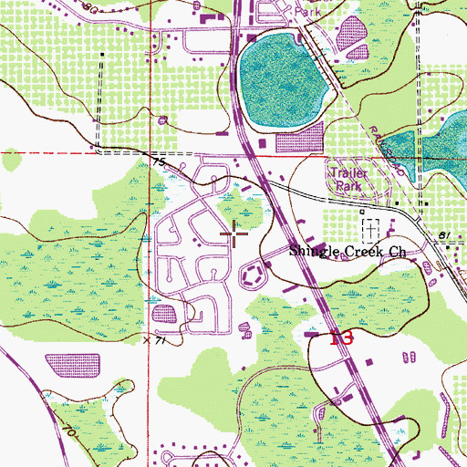 Topographic Map of Robards Number Two Heliport, FL