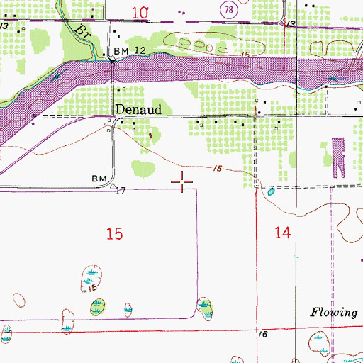 Topographic Map of William's Sky Manor Airport, FL