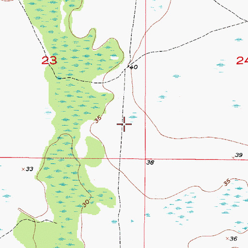 Topographic Map of Sundance Farms Airport, FL