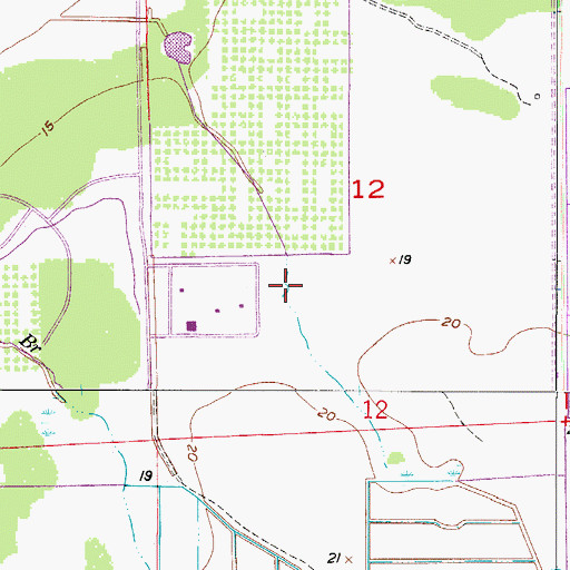 Topographic Map of Colony Heliport, FL