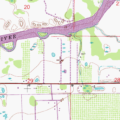 Topographic Map of Cotton Strip, FL