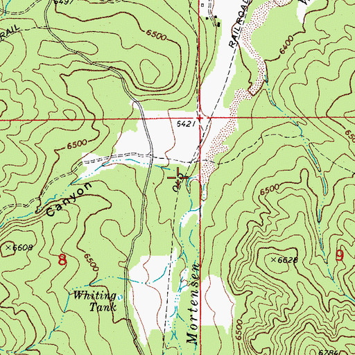 Topographic Map of Lewis Canyon, AZ