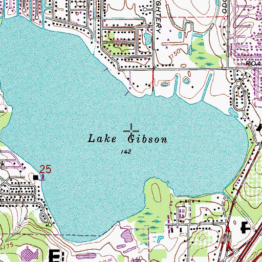 Topographic Map of Langford Seaplane Base, FL