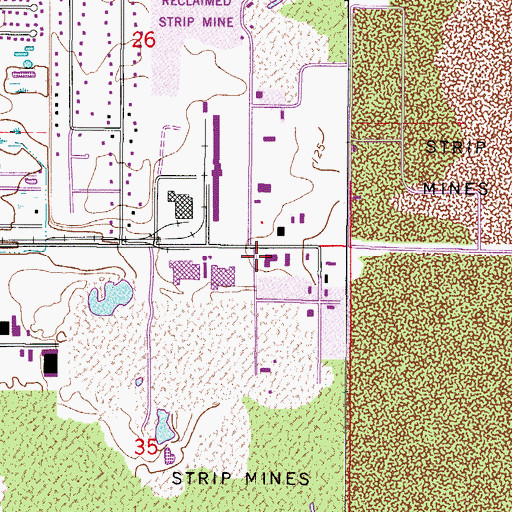 Topographic Map of Littles Heliport, FL