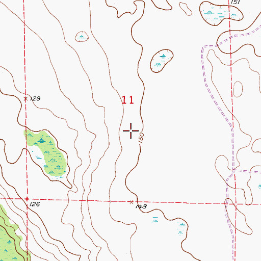 Topographic Map of Kings Port Airport, FL