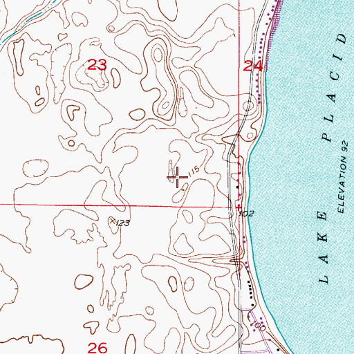 Topographic Map of Vince's Condominium Association Airport, FL