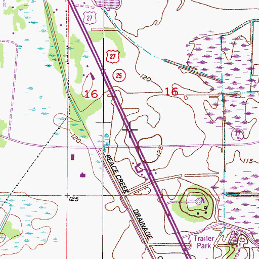 Topographic Map of Maxairpark Airport (historical), FL