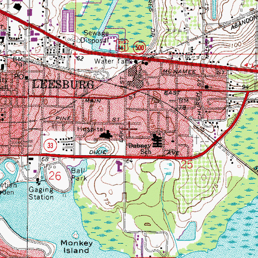 Topographic Map of L R M C Emergency Helistop, FL