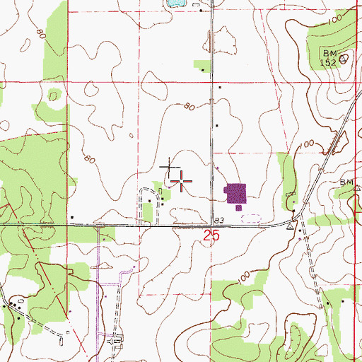 Topographic Map of Lee Farms Airport, FL