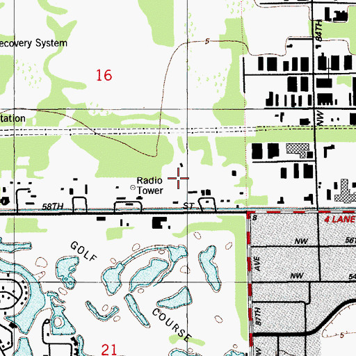 Topographic Map of Miami-Dade County Mosquito Control Heliport, FL