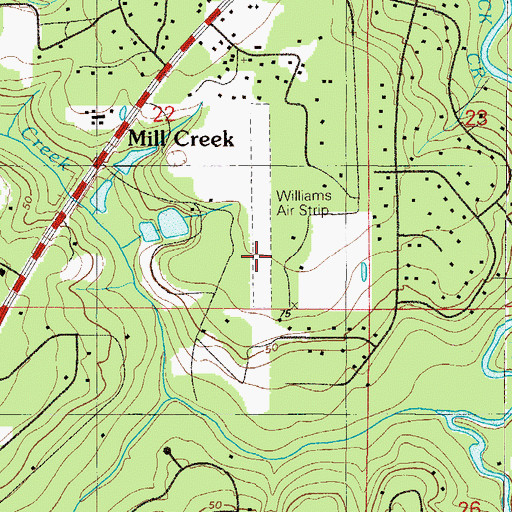 Topographic Map of Williams Field, FL