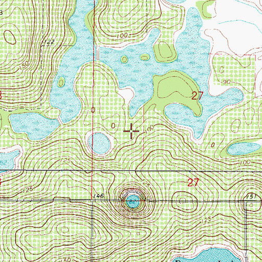 Topographic Map of Florida Flying Gators Ultralight Airport, FL