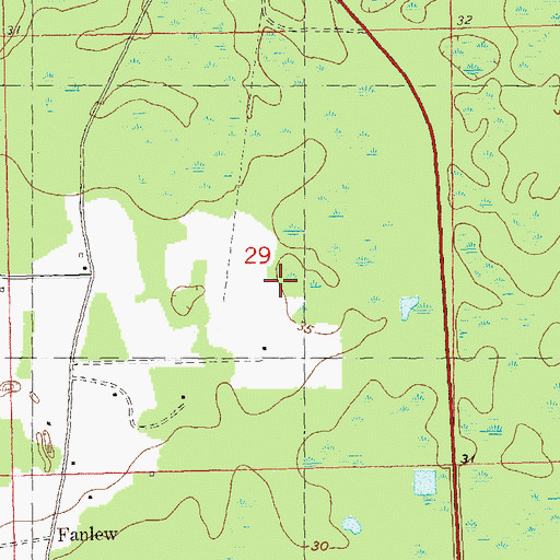 Topographic Map of Hidden Acres Airpark (historical), FL