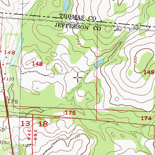 Topographic Map of Foxfire Plantation Airport (historical), FL