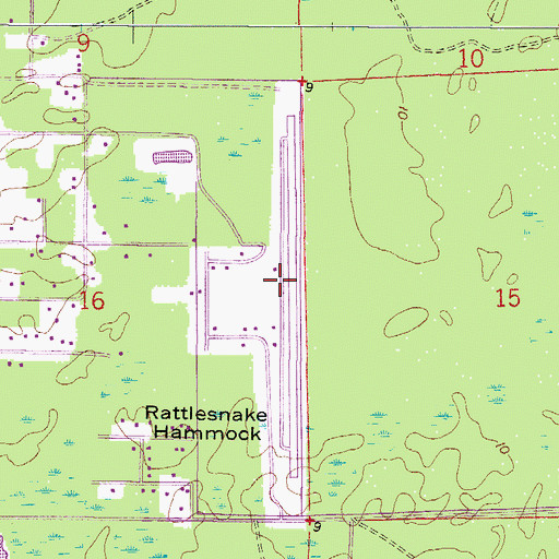 Topographic Map of Wing South Airpark, FL