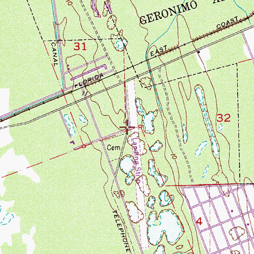 Topographic Map of Massey Ranch Airpark, FL