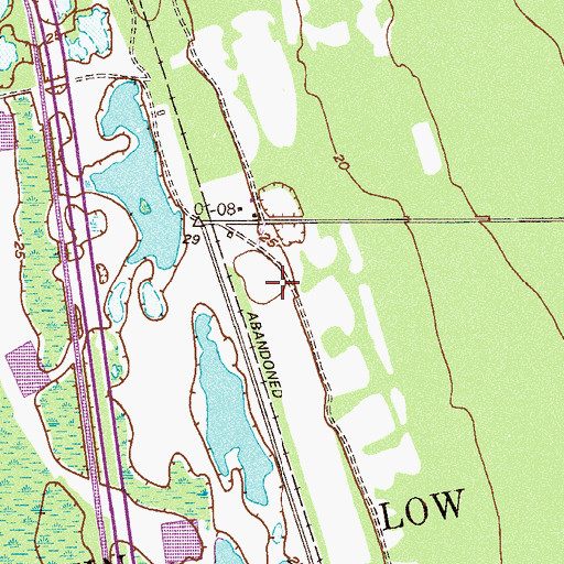 Topographic Map of Blue Ridge Flightpark, FL