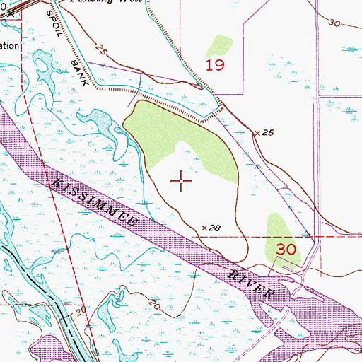 Topographic Map of River Oak Airport, FL