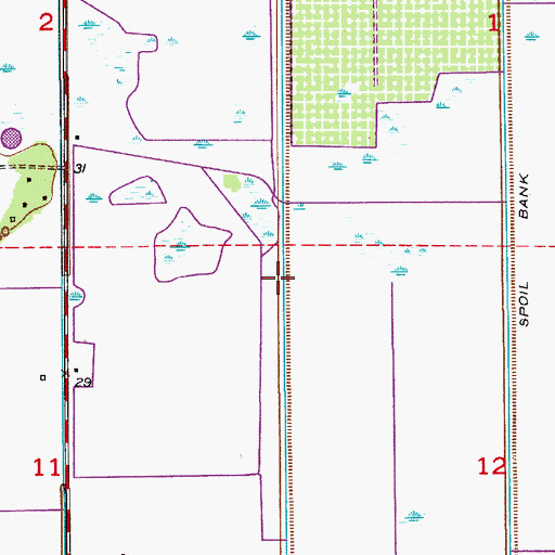 Topographic Map of Lykes Brighton Airport, FL