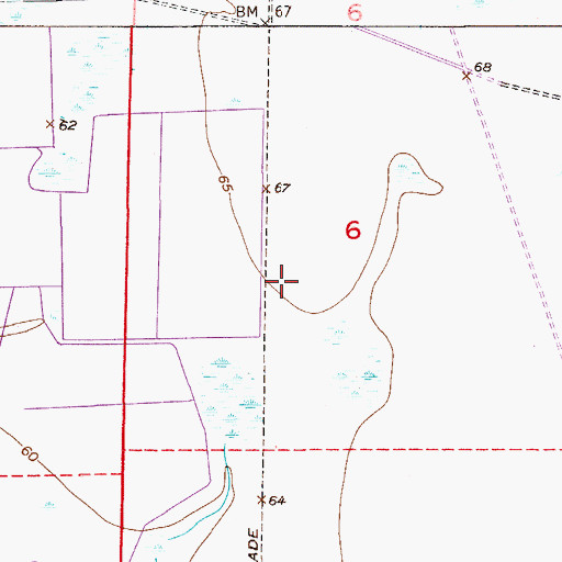 Topographic Map of Sunniland Ranch Airport, FL