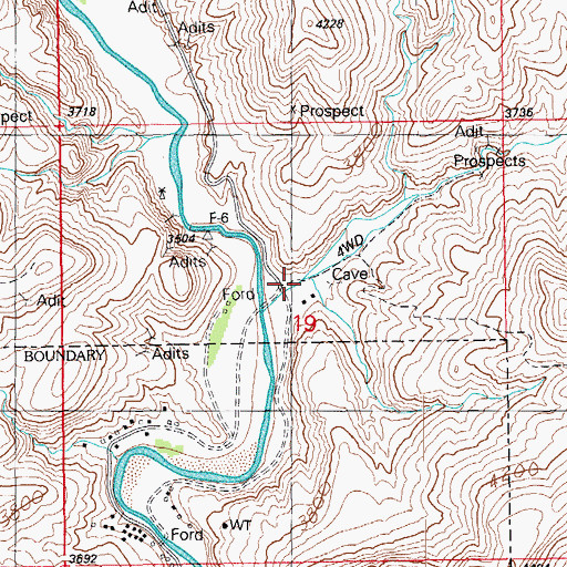 Topographic Map of Limestone Gulch, AZ