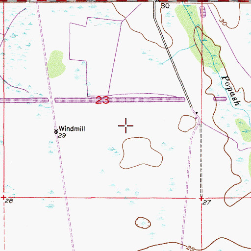 Topographic Map of Sunset Strip Airpark, FL