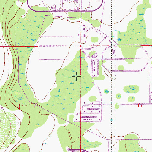 Topographic Map of Peabody Heliport, FL