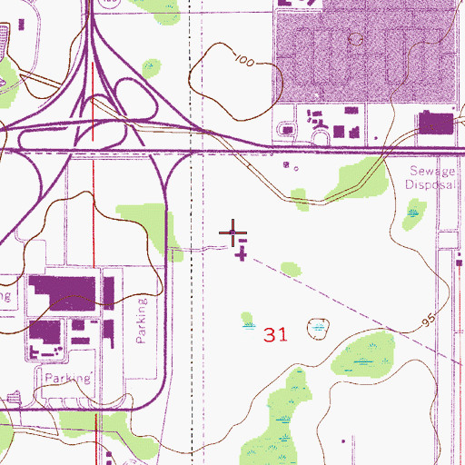 Topographic Map of Martin Marietta Heliport, FL