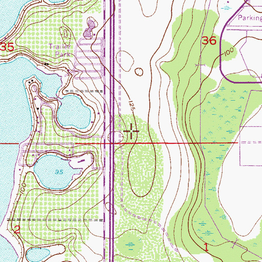 Topographic Map of Falcon Heliport, FL
