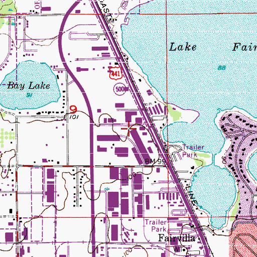 Topographic Map of Piezo Industrial Heliport, FL