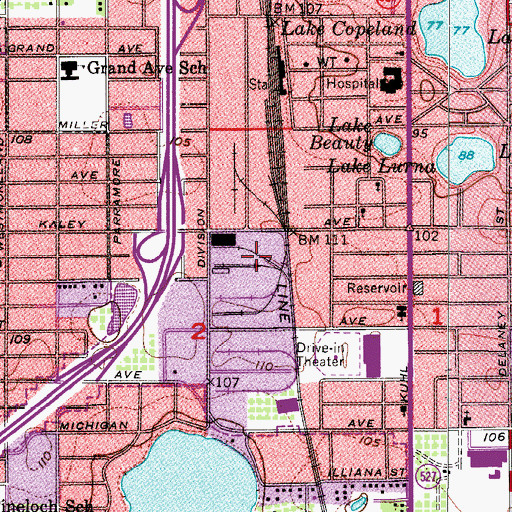 Topographic Map of Yelvington Heliport, FL