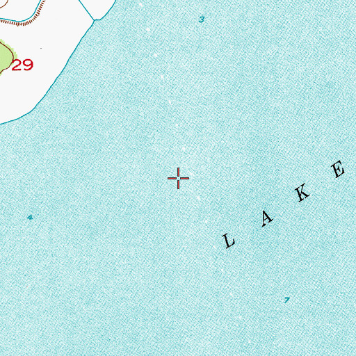 Topographic Map of Lake Jessup Seaplane Base, FL