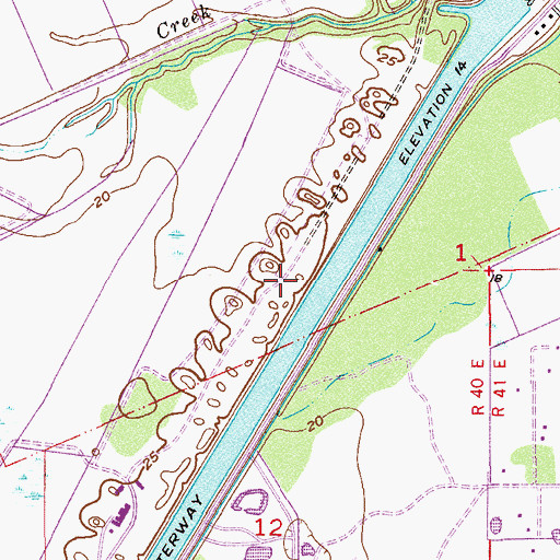 Topographic Map of Tropical Plantation Airport (historical), FL