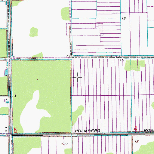 Topographic Map of Beaty Farms Incorporated Airport (historical), FL