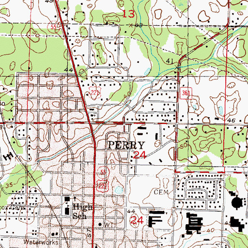 Topographic Map of Doctors Hospital Heliport, FL