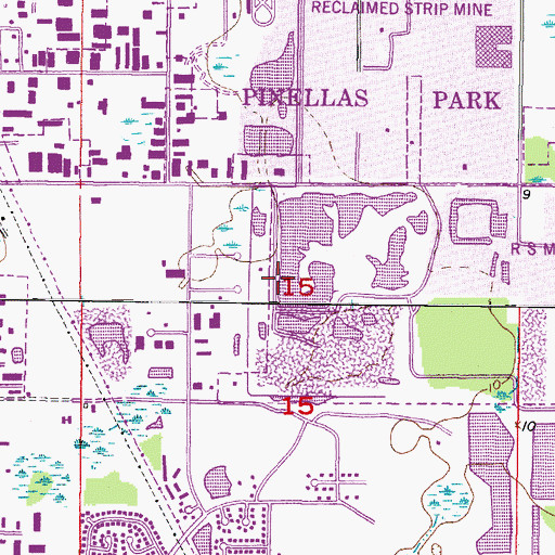Topographic Map of Pinellas County Mosquito Control Heliport, FL