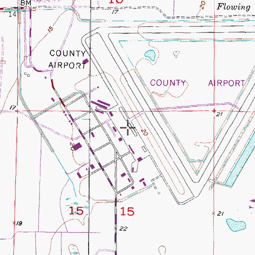 Topographic Map of Punta Gorda Airport, FL